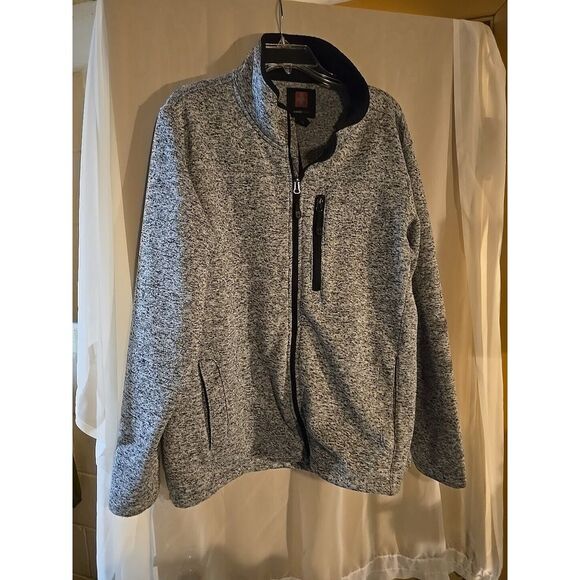 Swiss Tech Mens Size Large Gray Black‎ Zip Up Jacket EUC - Picture 1 of 6